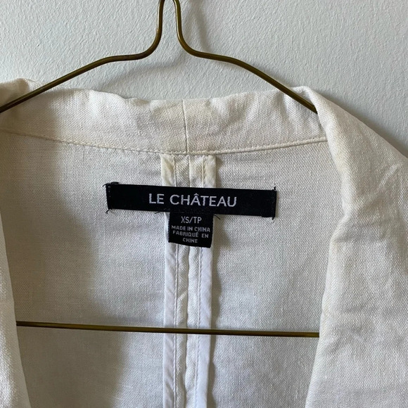 Ivory Linen  LeChateau Blazer - Picture 3 of 8